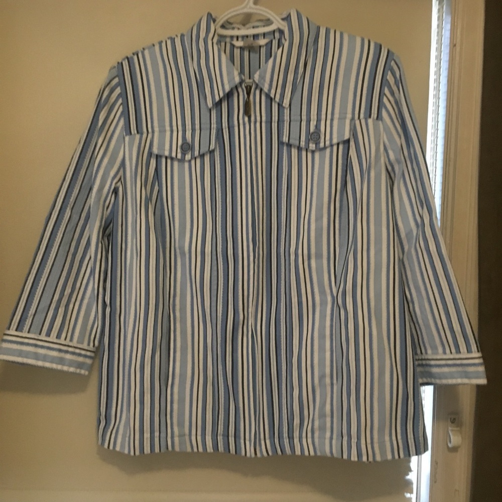 Striped Jean Jacket